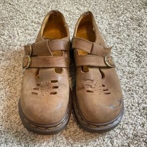 Vintage 90’s Dr Martens Twin Strap Mary Jane platform chunky Size 5